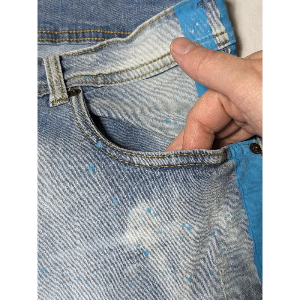 EVOLUTION IN DESIGN Men 44 Cotton Stretch Painter Splatter 13